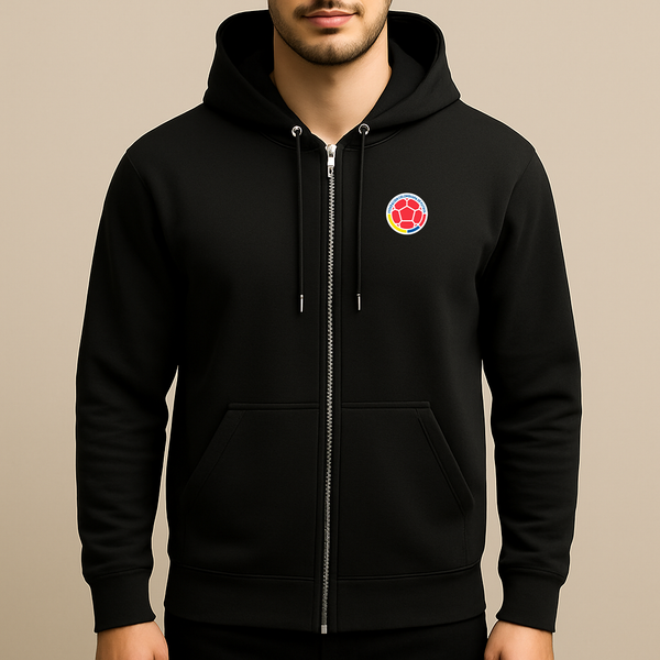 Men's Colombia National Soccer Team Zipper Hoodie