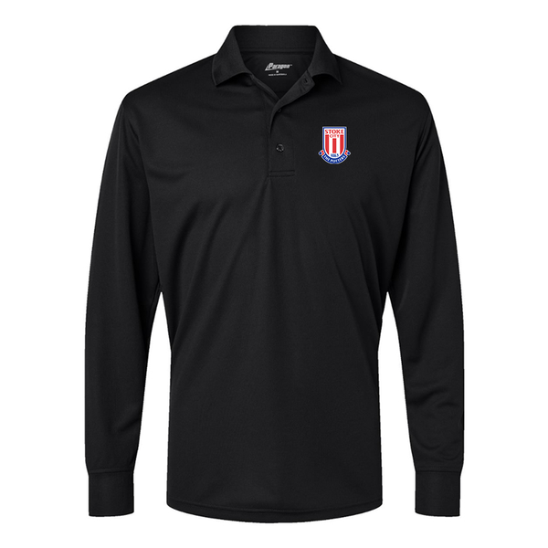 Men's Stoke City Soccer  Paragon Prescott Long Sleeve Polo