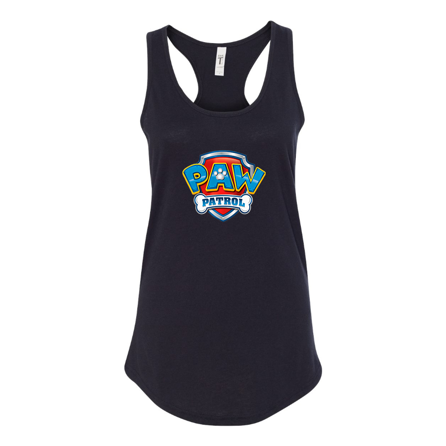 Women's Paw Patrol Cartoon Racerback Tank Top