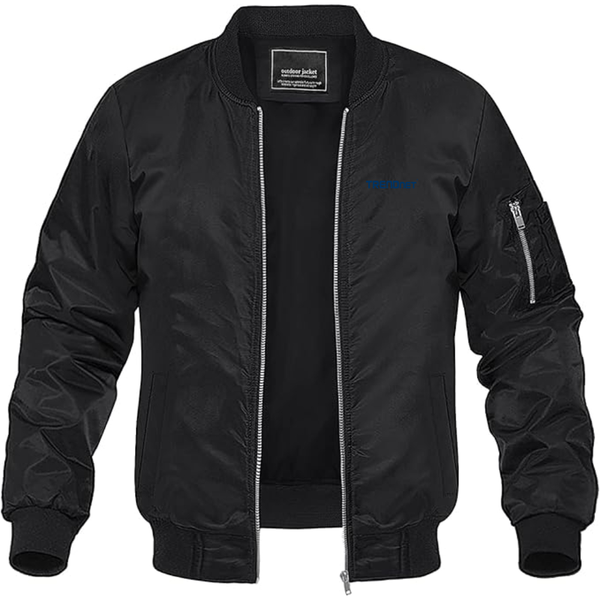 Men's TRENDnet Logo Lightweight Bomber Jacket Windbreaker Softshell Varsity Jacket Coat
