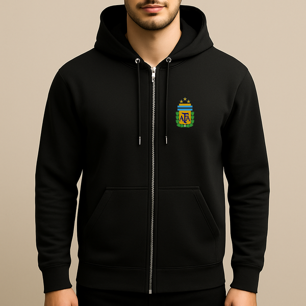 Men's Argentina National Soccer Team Zipper Hoodie