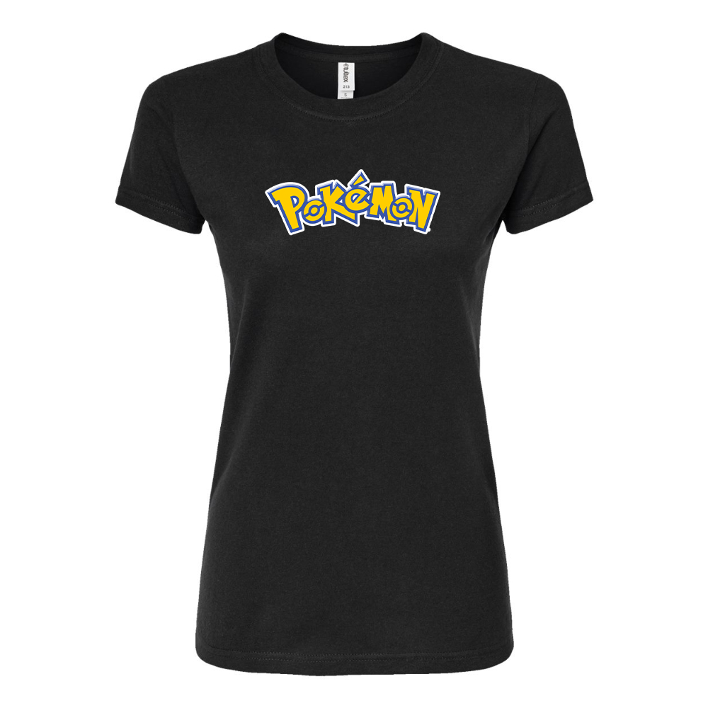 Women's Pokemon Cartoon Round Neck T-Shirt