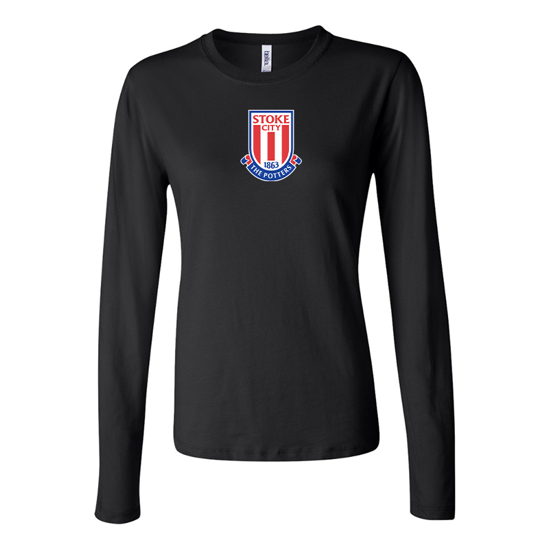 BELLA CANVAS Women’s Stoke City Soccer Jersey Long Sleeve Tee