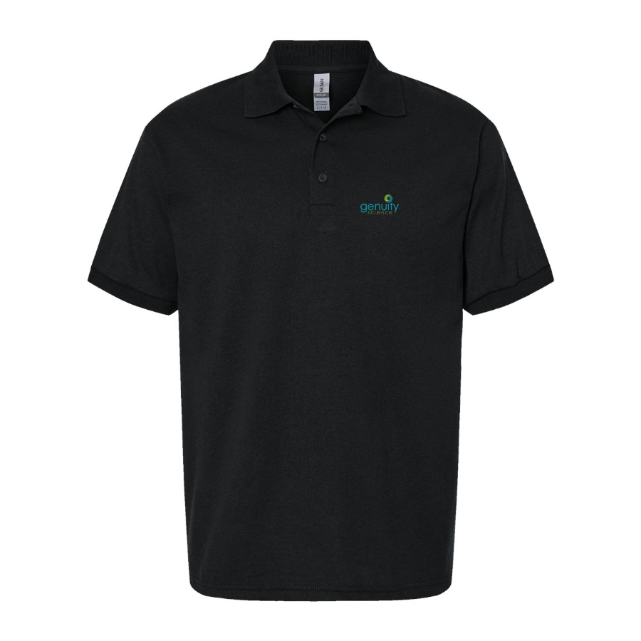 Men's Genuity Science Logo Dry Blend Polo - Black