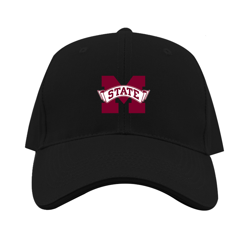 Mississippi State Bulldogs Logo Dad Baseball Cap Hat