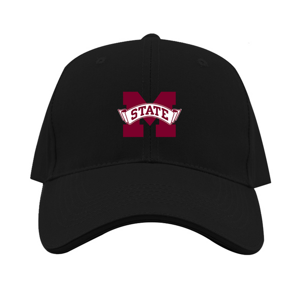 Mississippi State Bulldogs Logo Dad Baseball Cap Hat