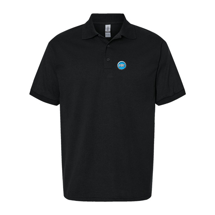 Men's Wit Beverage Company Logo Dry Blend Polo - Black