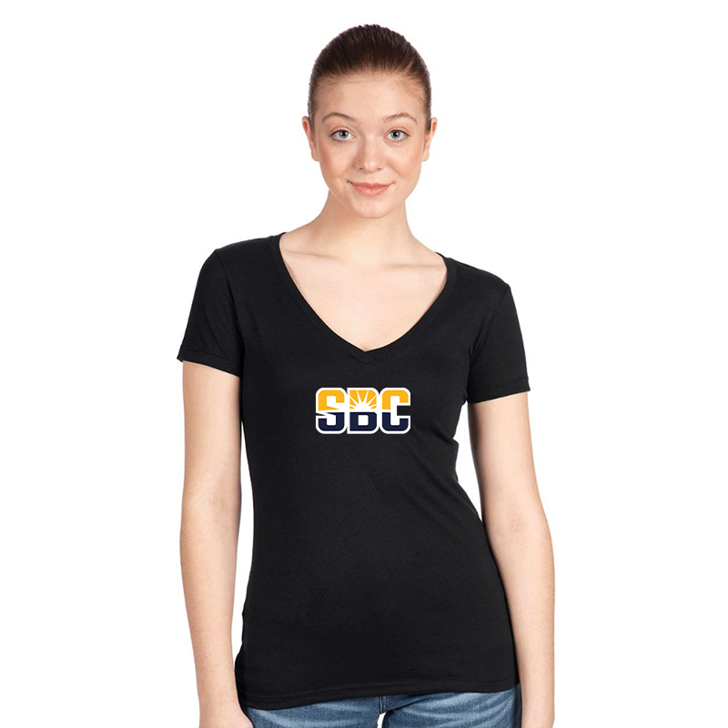 Women's Sun Belt Conferencer  Next Level V-Neck T-Shirt