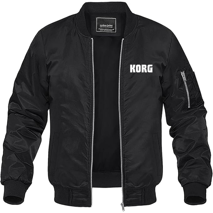 Men's Korg Logo Lightweight Bomber Jacket