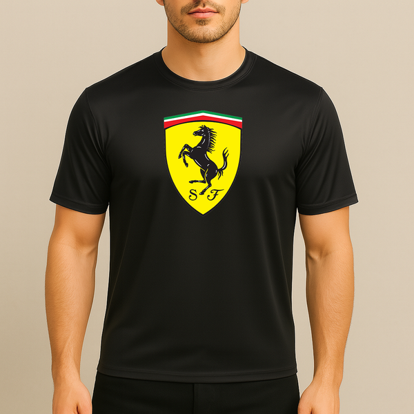 Men’s Ferrari Motorsport Car Polyester T-Shirt