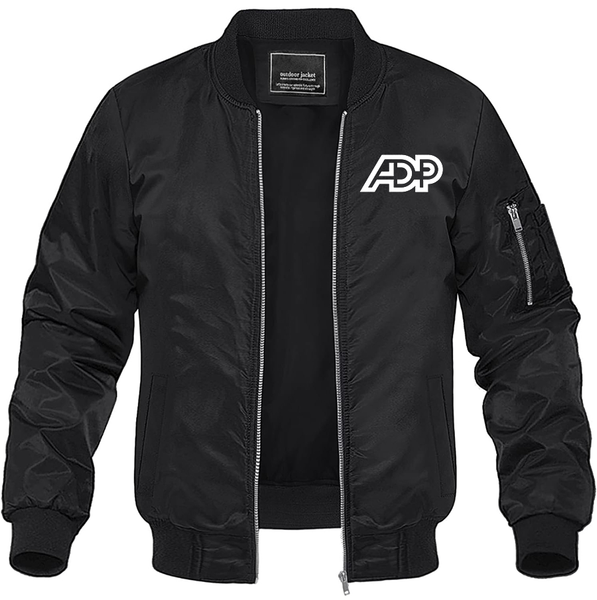 Men's ADP  Lightweight Bomber Jacket Windbreaker Softshell Varsity Jacket Coat