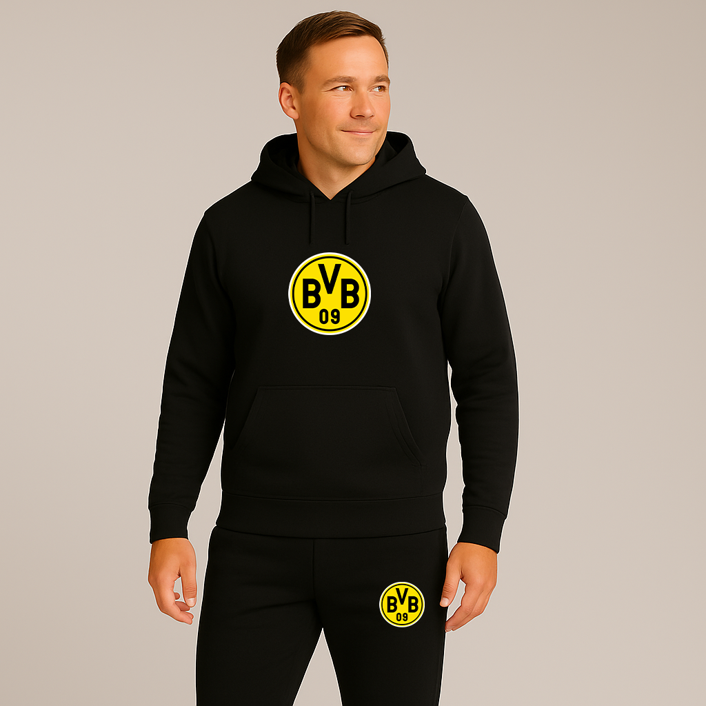 Men's Borussia Dortmund BVB FC Hoodie Joggers Set