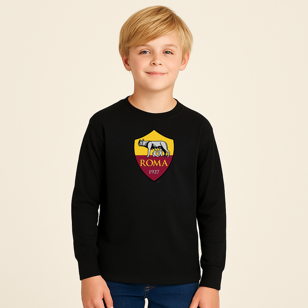 Youth Kids AS Roma FC Long Sleeve T-Shirt