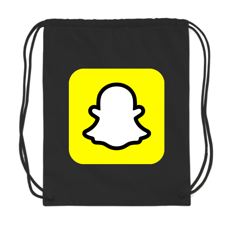 Snapchat Social Drawstring Bag