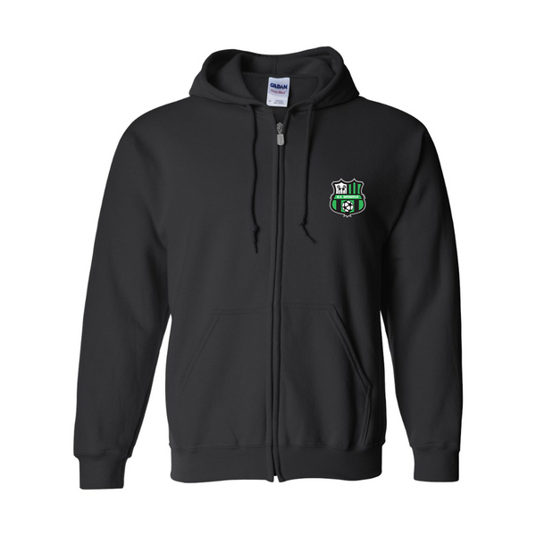 Men's U.S. Sassuolo Soccer JERZEES NuBlend Full-Zip Hooded Sweatshirt