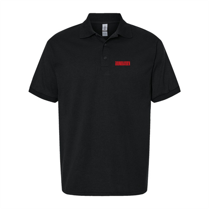 Men's Soundgarden Logo Dry Blend Polo - Black