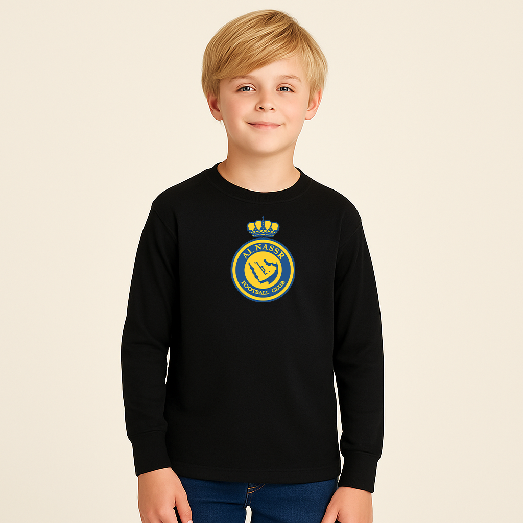 Youth Kids Al Nassr FC Long Sleeve T-Shirt