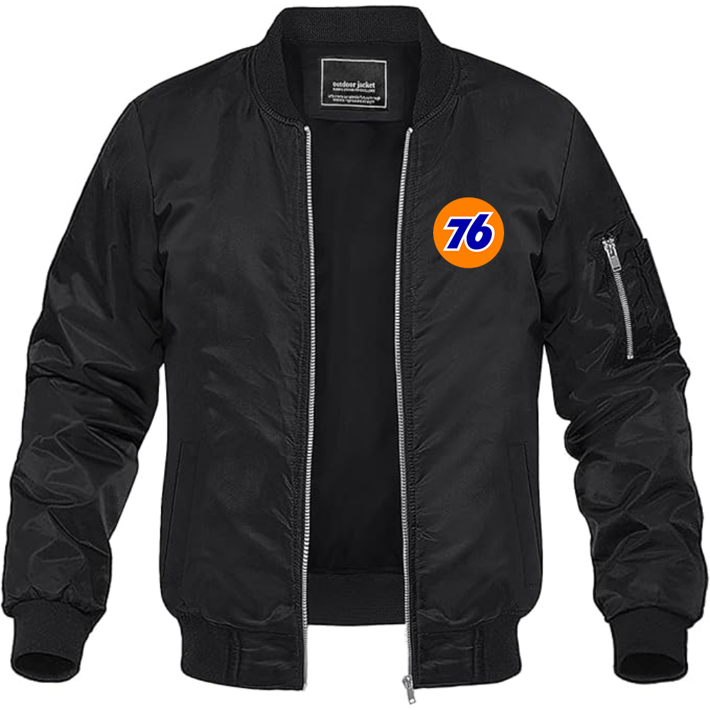 Men's 76 Gas Station Lightweight Bomber Jacket