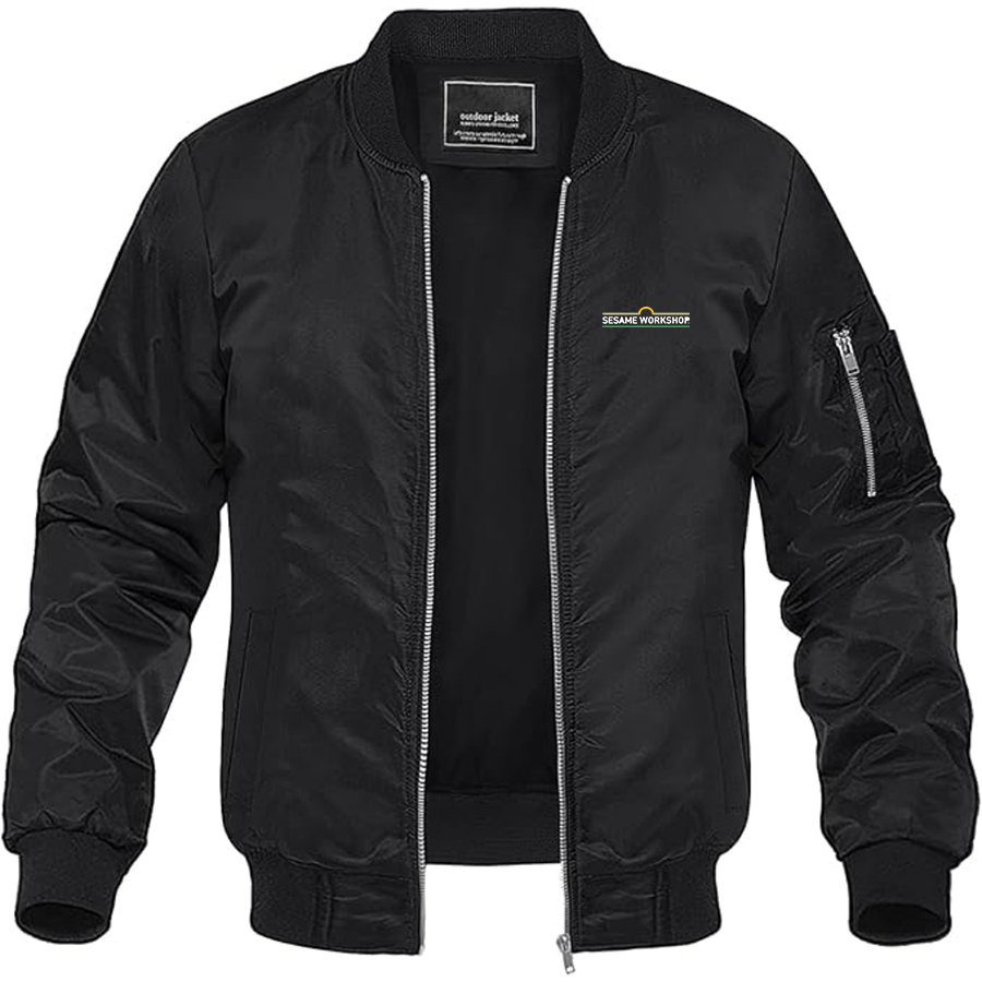 Men's Sesame Workshop Logo Lightweight Bomber Jacket