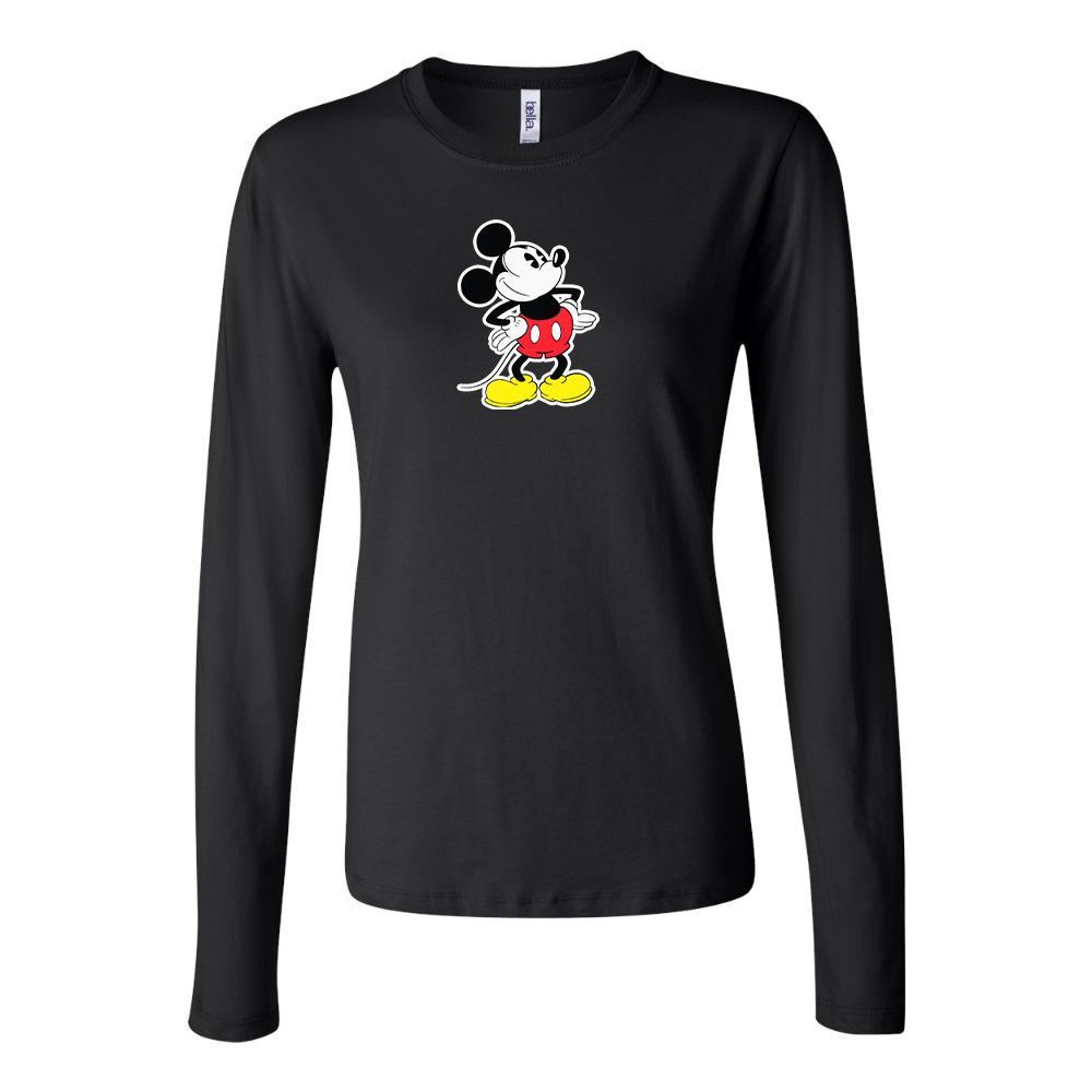 Women's Mickey Mouse Cartoon Long Sleeve T-Shirt