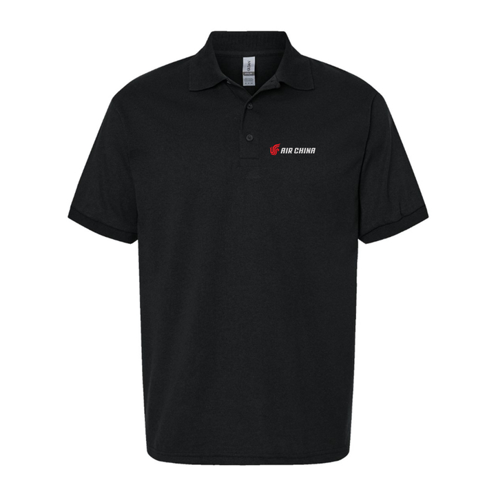 Men's Air China Dry Blend Polo - Black