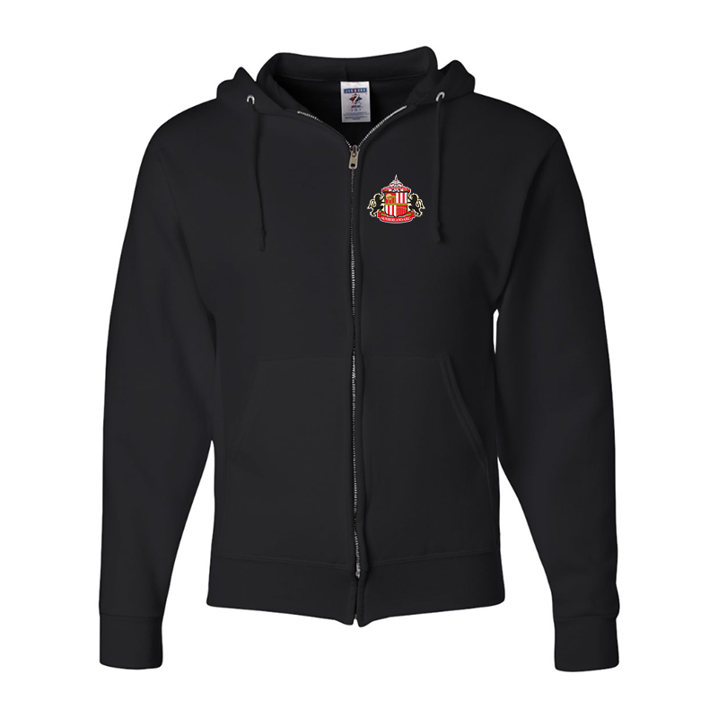 Men's Sunderland AFC Soccer  JERZEES NuBlend Full-Zip Hooded Sweatshirt