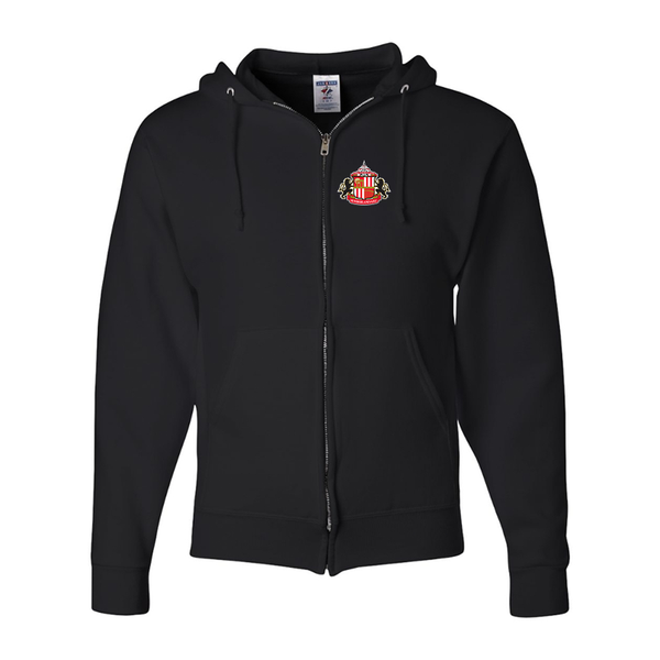 Men's Sunderland AFC Soccer  JERZEES NuBlend Full-Zip Hooded Sweatshirt