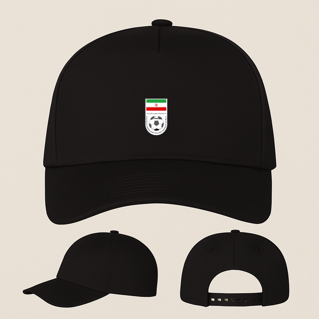 Iran National Soccer Team Five Panel Twill Snapback Cap