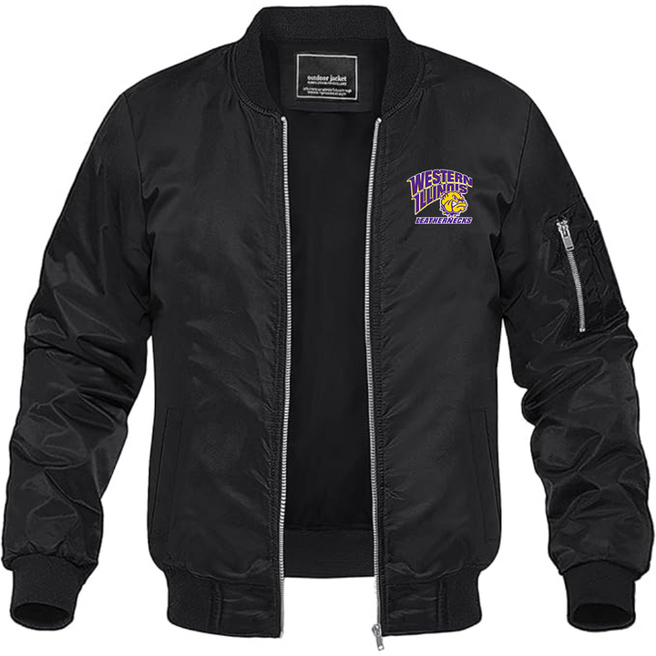 Men's Western Illinois Leathernecks Lightweight Bomber Jacket