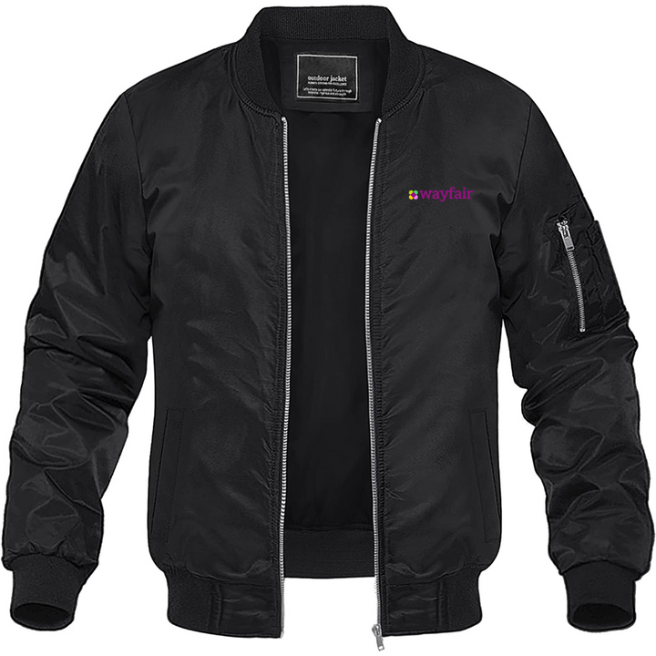 Men's Wayfair Logo Lightweight Bomber Jacket