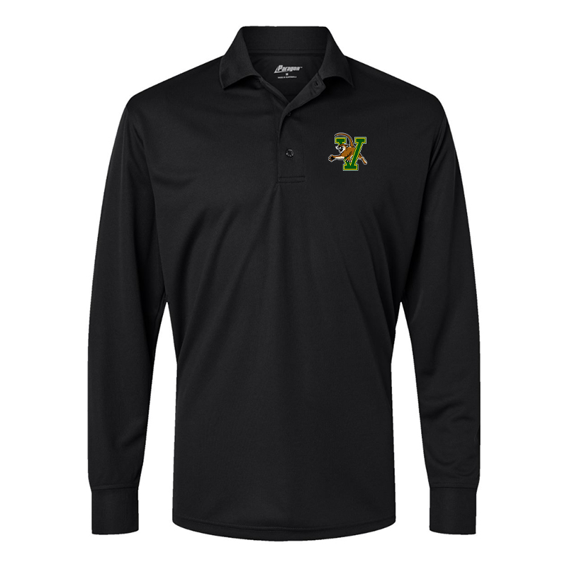 Men's Vermont Catamounts Paragon Prescott Long Sleeve Polo