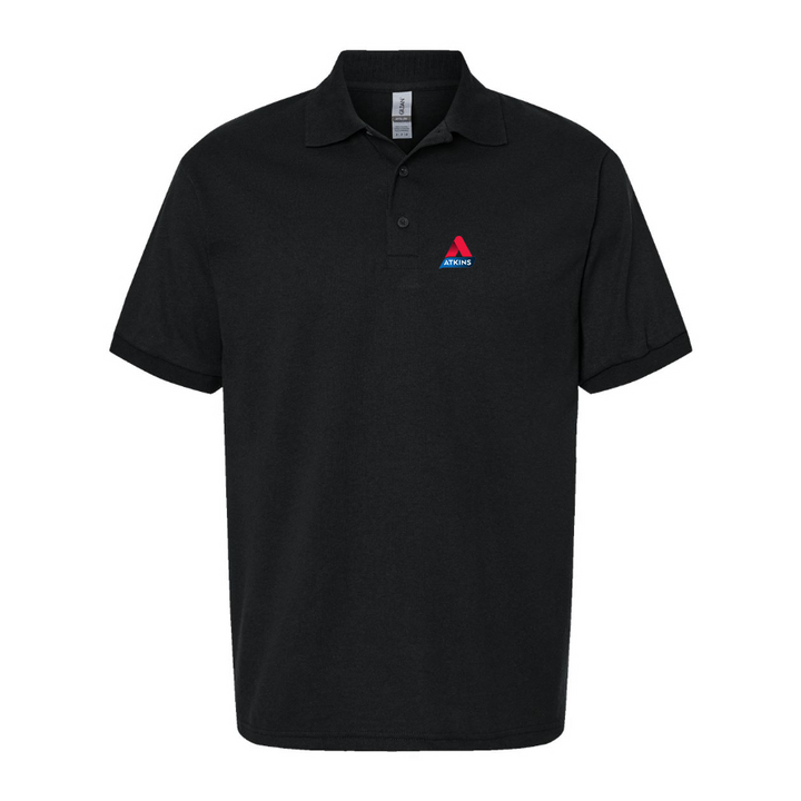Men's Atkins Logo Dry Blend Polo - Black