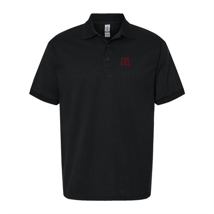 Men's Music Aeterna Logo Dry Blend Polo - Black