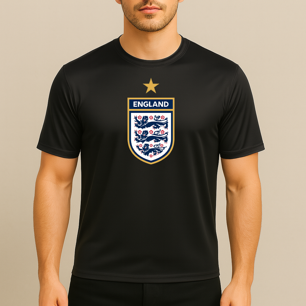 Men's England National Soccer Team Polyester T-Shirt
