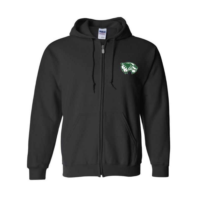 Men's Utah Valley Wolverines  Gildan  Heavy Blend Full Zip Hooded Sweatshirt