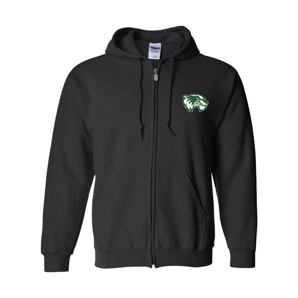 Men's Utah Valley Wolverines  Gildan  Heavy Blend Full Zip Hooded Sweatshirt