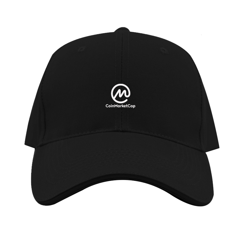 CoinMarketCap Logo  Dad Baseball Cap Hat