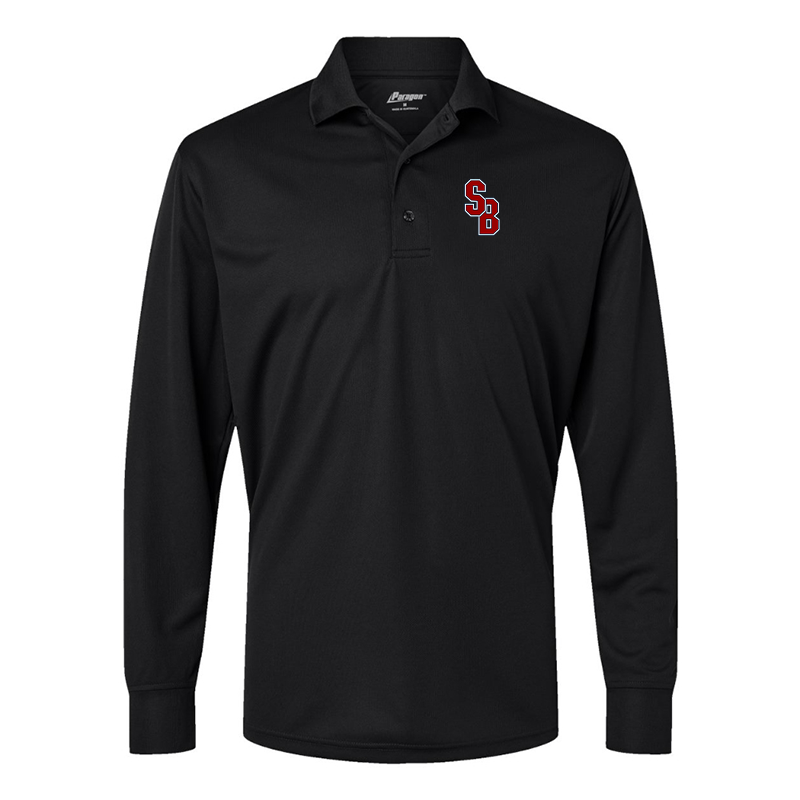 Men's Stony Brook Seawolves  Paragon Prescott Long Sleeve Polo