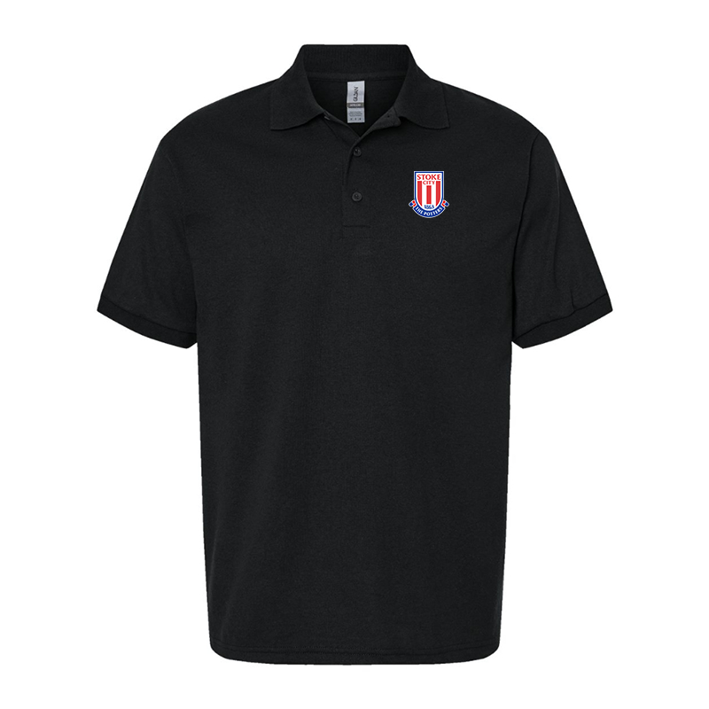 Men's Stoke City Soccer  Gildan Dry Blend Jersey Polo