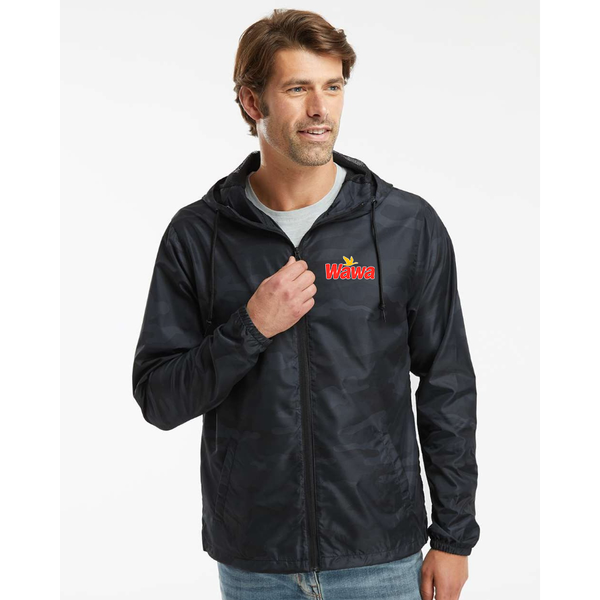 Men's  Wawa Gas Station Independent Trading Co Lightweight Windbreaker Full-Zip Jacket