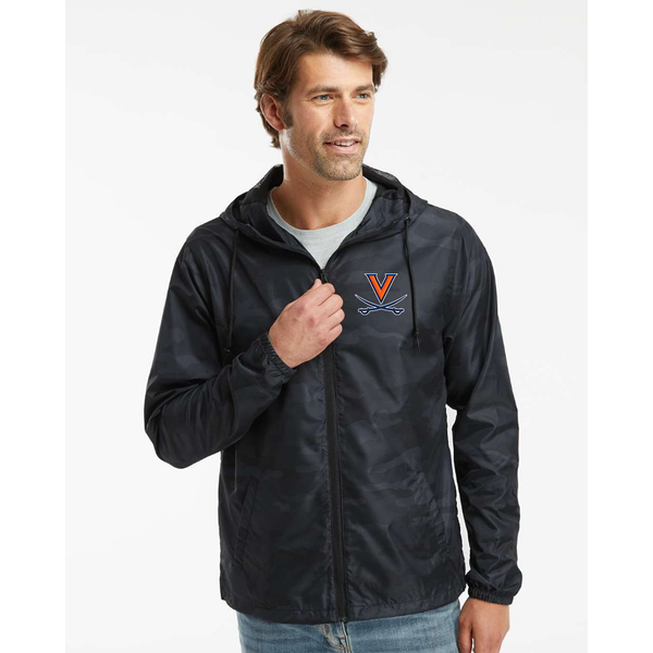 Men's   Virginia Cavaliers  Independent Trading Co Lightweight Windbreaker Full-Zip Jacket