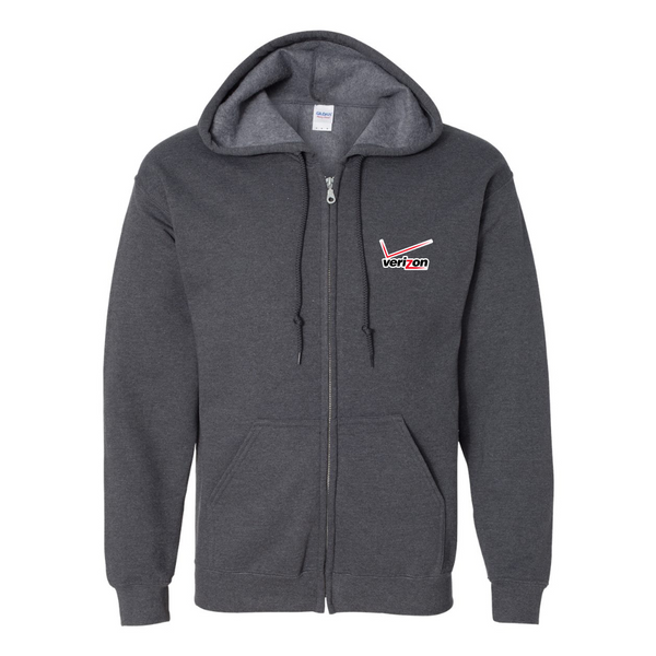 Men's Verizon Wireless JERZEES NuBlend Full-Zip Hooded Sweatshirt
