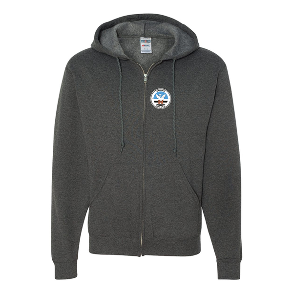 Men's Swansea City Soccer JERZEES NuBlend Full-Zip Hooded Sweatshirt