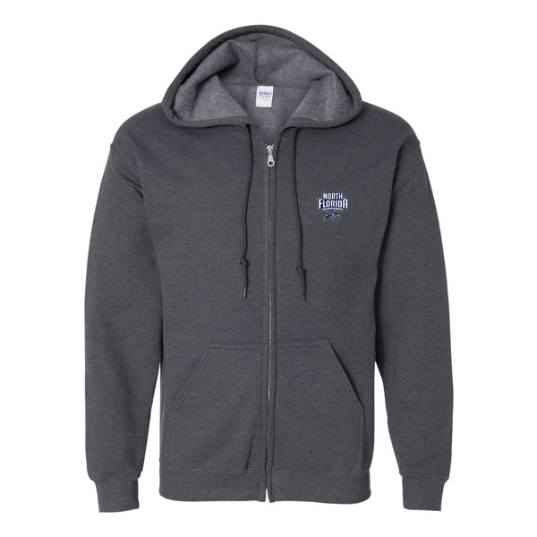 Men's UNF Ospreys  JERZEES NuBlend Full-Zip Hooded Sweatshirt