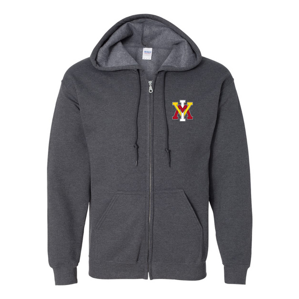 Men's VMI Keydets JERZEES NuBlend Full-Zip Hooded Sweatshirt