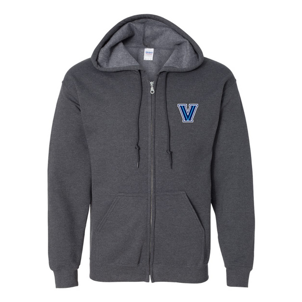 Men's Villanova Wildcats JERZEES NuBlend Full-Zip Hooded Sweatshirt
