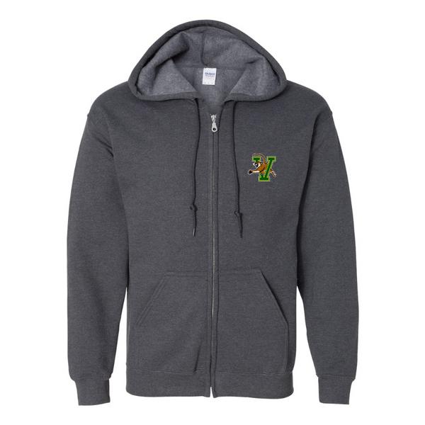 Men's Vermont Catamounts JERZEES NuBlend Full-Zip Hooded Sweatshirt