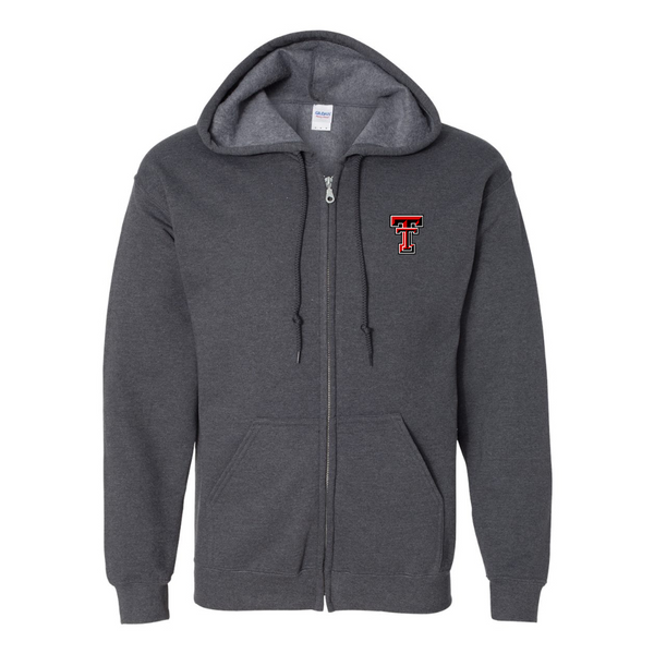 Men's Texas Tech Red Raiders  JERZEES NuBlend Full-Zip Hooded Sweatshirt