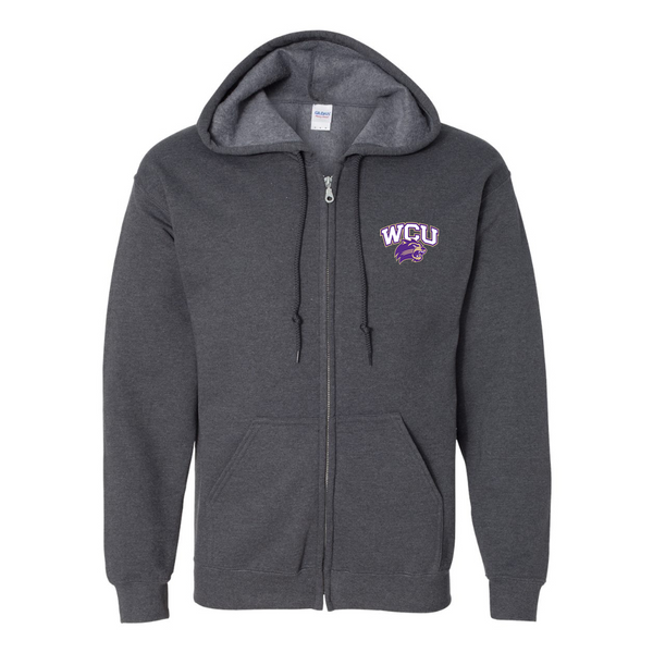 Men's Western Carolina Catamounts JERZEES NuBlend Full-Zip Hooded Sweatshirt