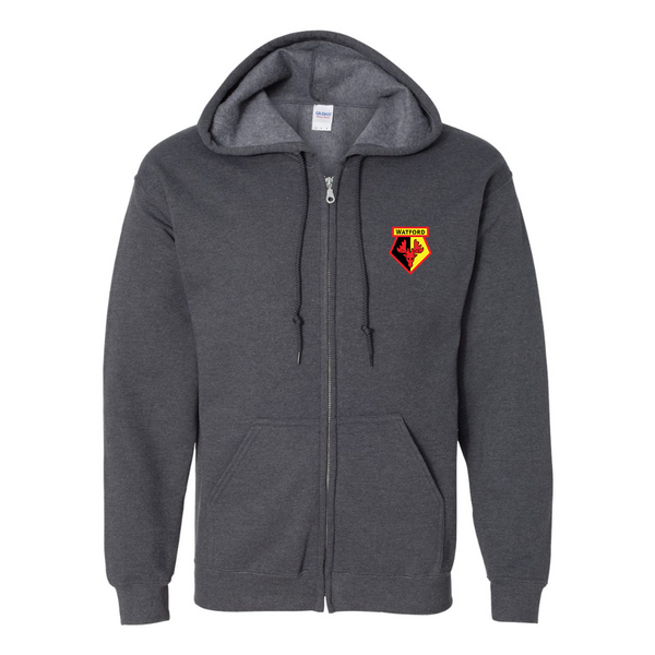 Men's Watford Soccer JERZEES NuBlend Full-Zip Hooded Sweatshirt